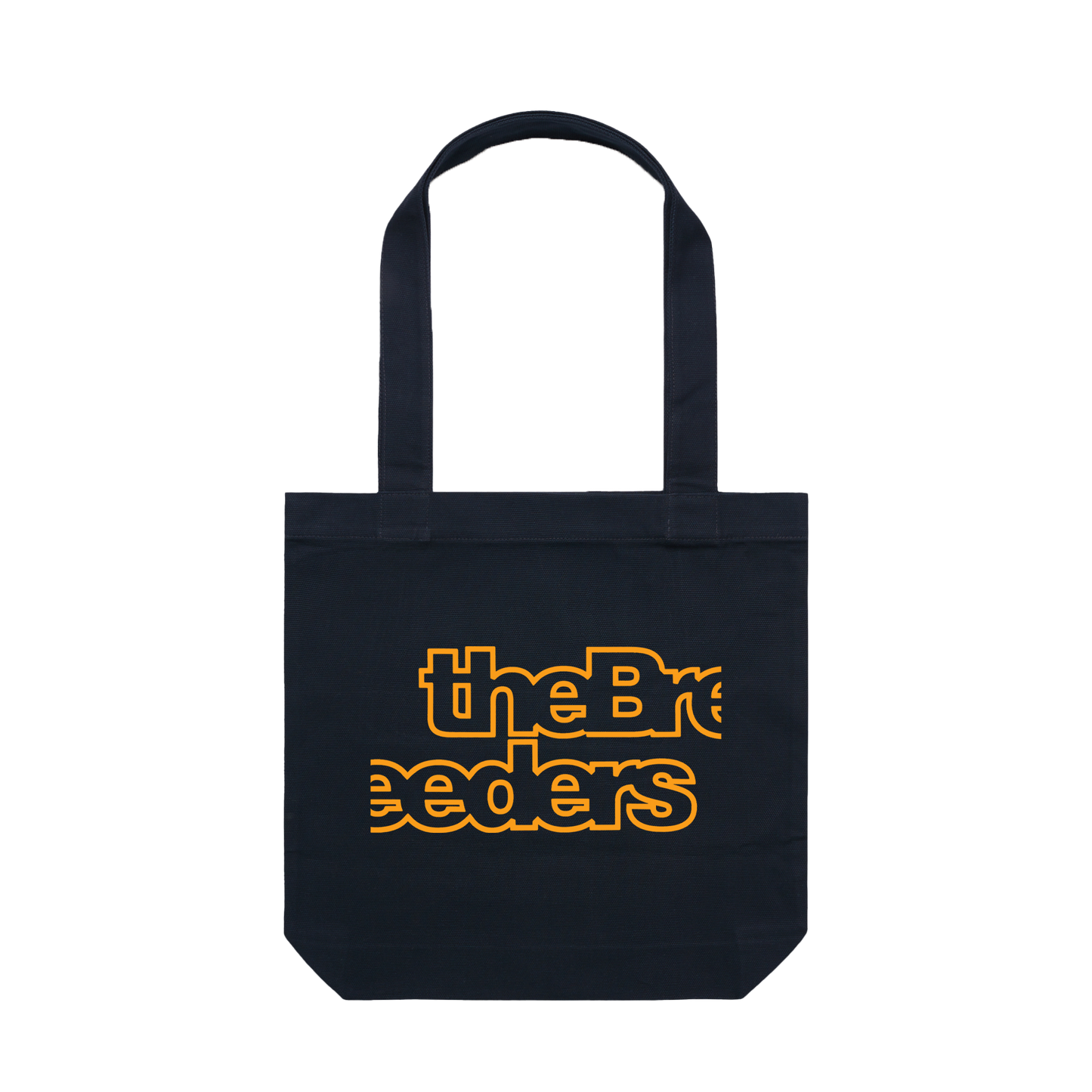 The Breeders Tote - Classic Logo in Navy/Orange